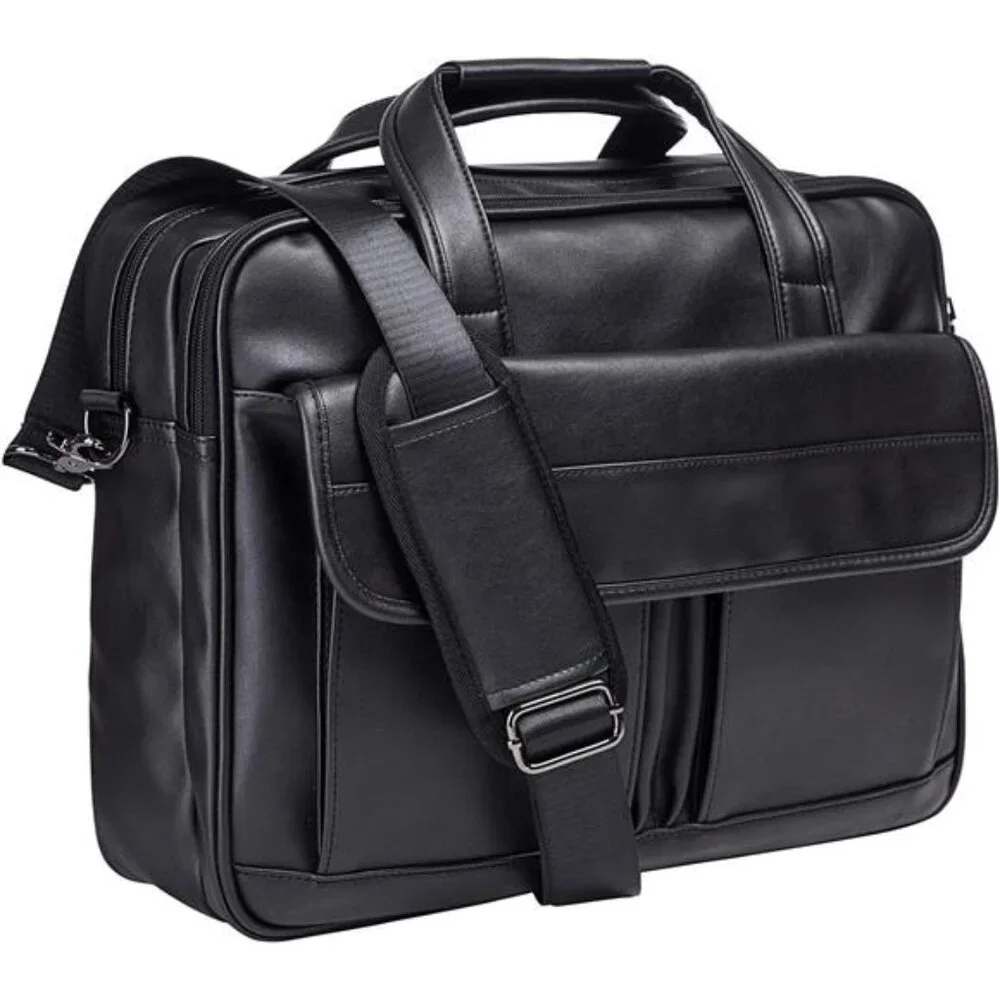 Men's Business Travel Briefcase Leather Handmade Messenger Bags